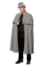 Detektiv Engländer Kostüm grau-weiss-sch