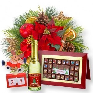 Dezemberbote und Geschenk-Set Advent
