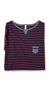 denim stripe nightshirt