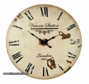 Die 60cm Wanduhr - Victoria Station Lond