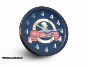 Die Bier Wanduhr - kein Bier vor vier