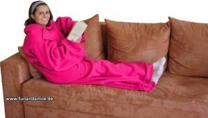 Die Decke mit Ärmeln in Pink - The Blank