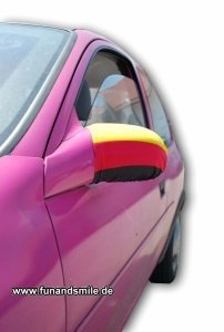 Die Deutschlandfahne für den Autospiegel