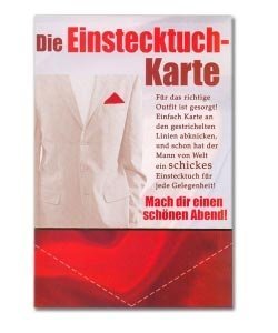 *Die Einstecktuchkarte*