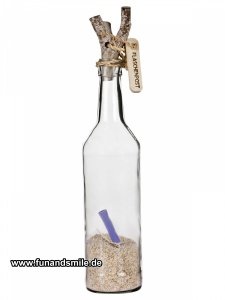 Die Flaschenpost Flasche für Gutscheine 