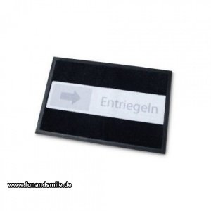 Die Fußmatte - Entriegeln für iPad Fans