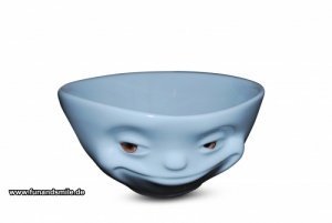 Die Grinsende Tasse mit handbemalten Aug