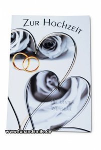 Die Grußkarte - Hochzeit
