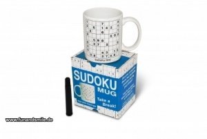 Die Kaffeetasse Sudoku mit Stift