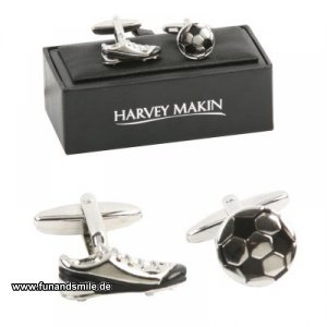 Die Manschettenknöpfe Fußball