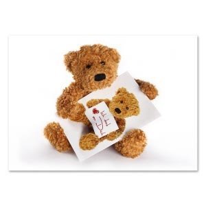 Die Postkarte auf der Postkarte