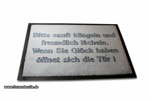 Die Schmutzfangmatte - Bitte sanft kling
