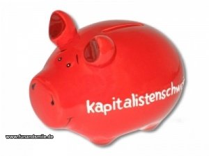 Die Spardose Kapitalistenschwein