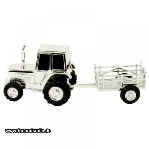 Die Spardose Traktor mit Anhänger - Vers