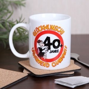 Die Tasse für charmante Frauen zum 40. G
