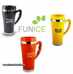 Die Thermobecher für denn lustigen Spruc