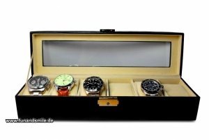 Die Uhrenschatulle für 6 Uhren