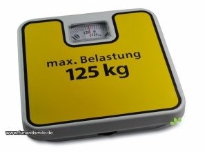 Die Waage max. 125 kg in Gelb