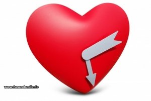 Die Wanduhr Herz für Paare