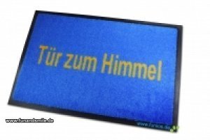 Die coole Fussmatte Tür zum Himmel