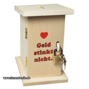 Die coole Spardose als Toilettenhäuschen