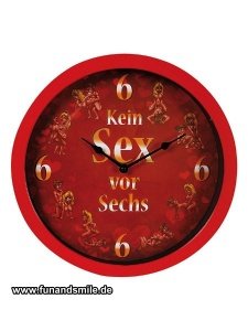 Die geile Sex Wanduhr - Kein Sex vor Sec