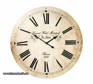 Die große Wanduhr Grand Hotel Metropole 