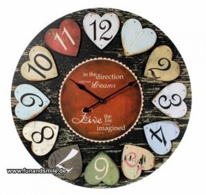 Die große romantische Wanduhr - Dreams