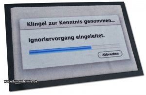 Die originelle Fussmatte - Klingeln zur 