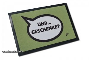 Die originelle Fussmatte - Und... Gesche