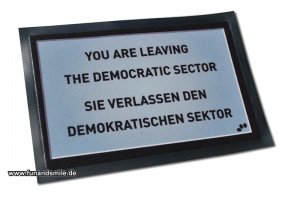 Die witzige Fußmatte - Demokratischer Se