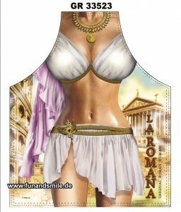 Die witzige Kochschürze als sexy Römerin