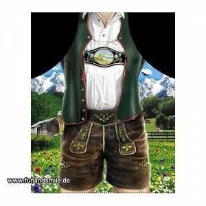 Die witzige Schürze Bayer in Tracht