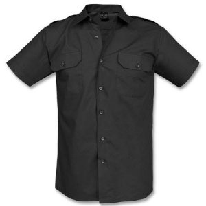 Diensthemd Kurzarm schwarz