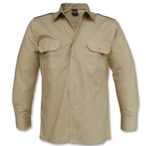 Diensthemd Langarm beige