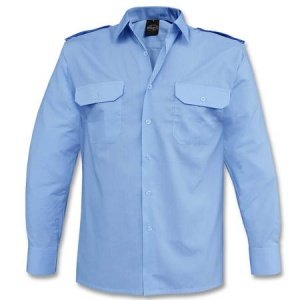 Diensthemd Langarm hellblau