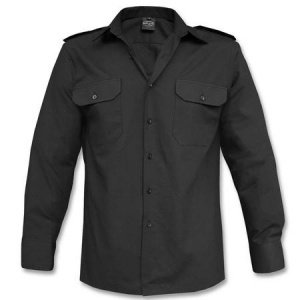 Diensthemd Langarm schwarz