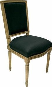 Dining chair Orleans weathered oak black
