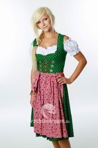 Dirndl Veronika tanne-rot