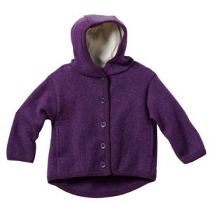 Disana Walkjacke: Baby Jacke Wolle pflau