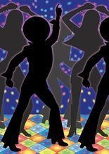 Disco Dancers Wanddeko 12m