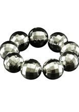 Disco-Kugel Armband 70er silber