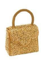 Disco Pailletten Handtasche gold