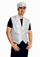 Disco Pailletten Weste silber