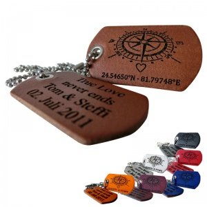 DogTag-Kette mit Ihren Koordinaten
