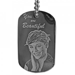 Dogtag Edelstahl mit Fotogravur