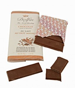 Dolfin Vollmilchschokolade mit Hot Masal