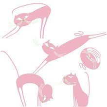 Domestic - Catenkit Wandsticker, pink