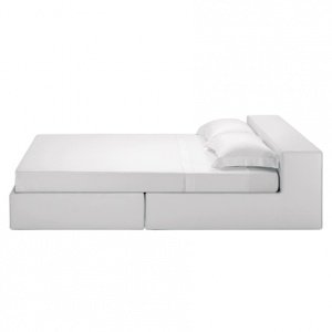 Domino Bett mit niedrigem Kopfteil