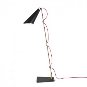 Domus PIT Stehleuchte Eiche Schwarz Kabe